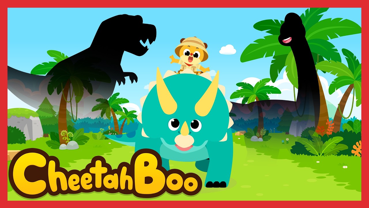 Who Lives in Dino Land?🦖 | Dinosaurs for kids | T-rex | Nursery rhymes & Kids Song | #Cheetahboo
