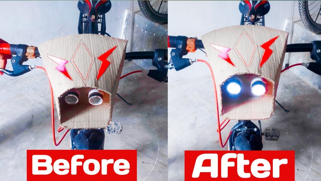 How to make Cycle head light l how to make KTM light l how to make KTM style light l cycle modified