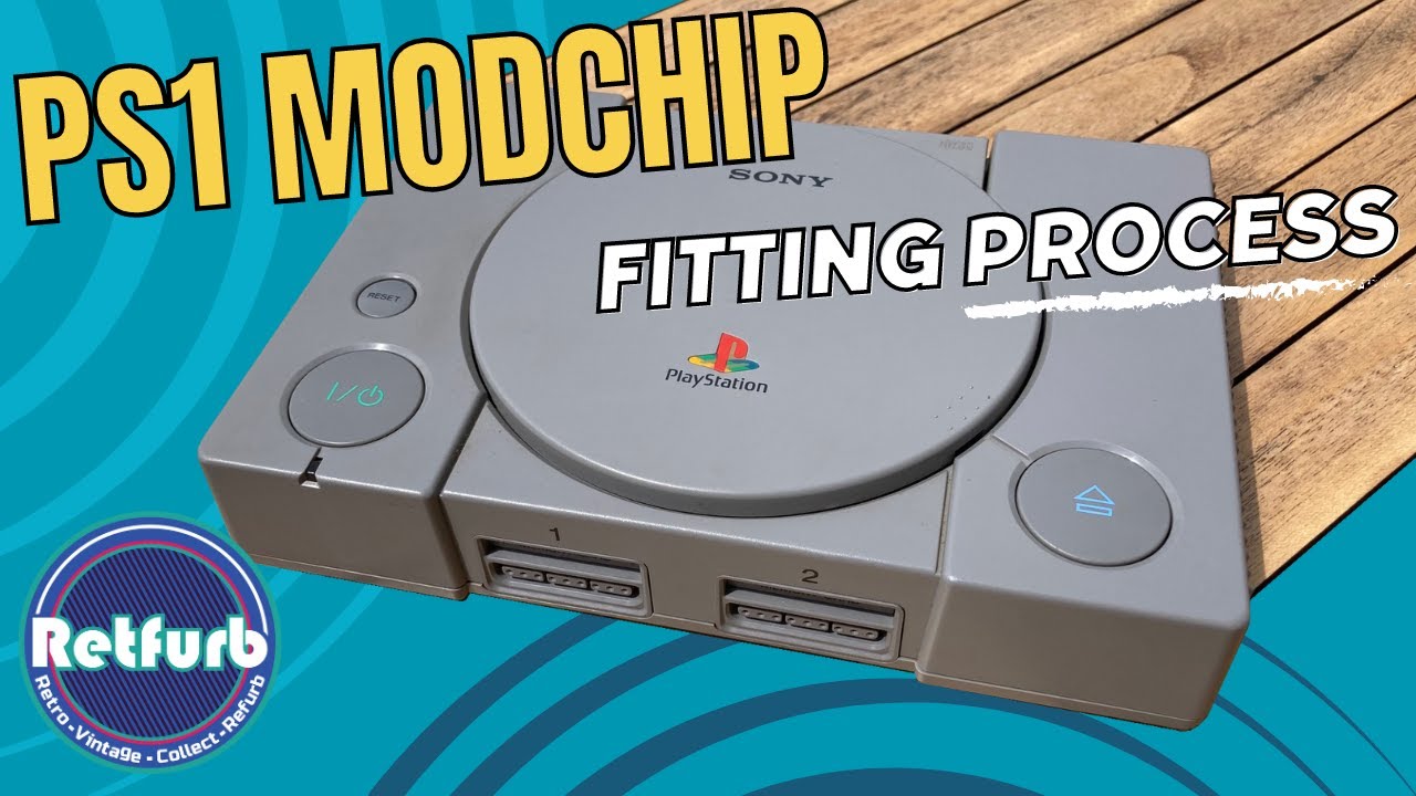Установка и разборка модчипа для PlayStation 1 PS1. MM3. Retfurb Retro Gaming