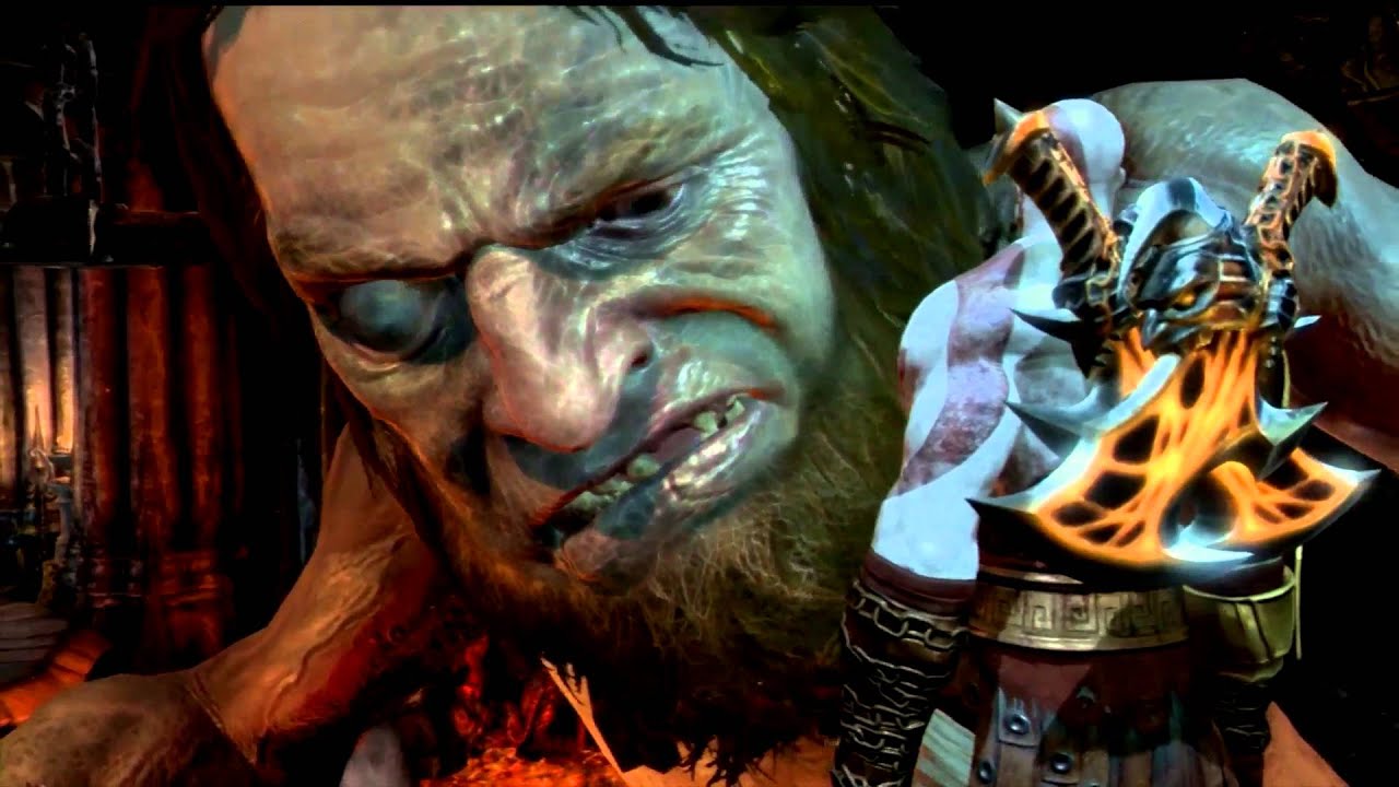 God of war 3 remastered  Kratos vs Hephaestus Boss Battle Ps4 1080p