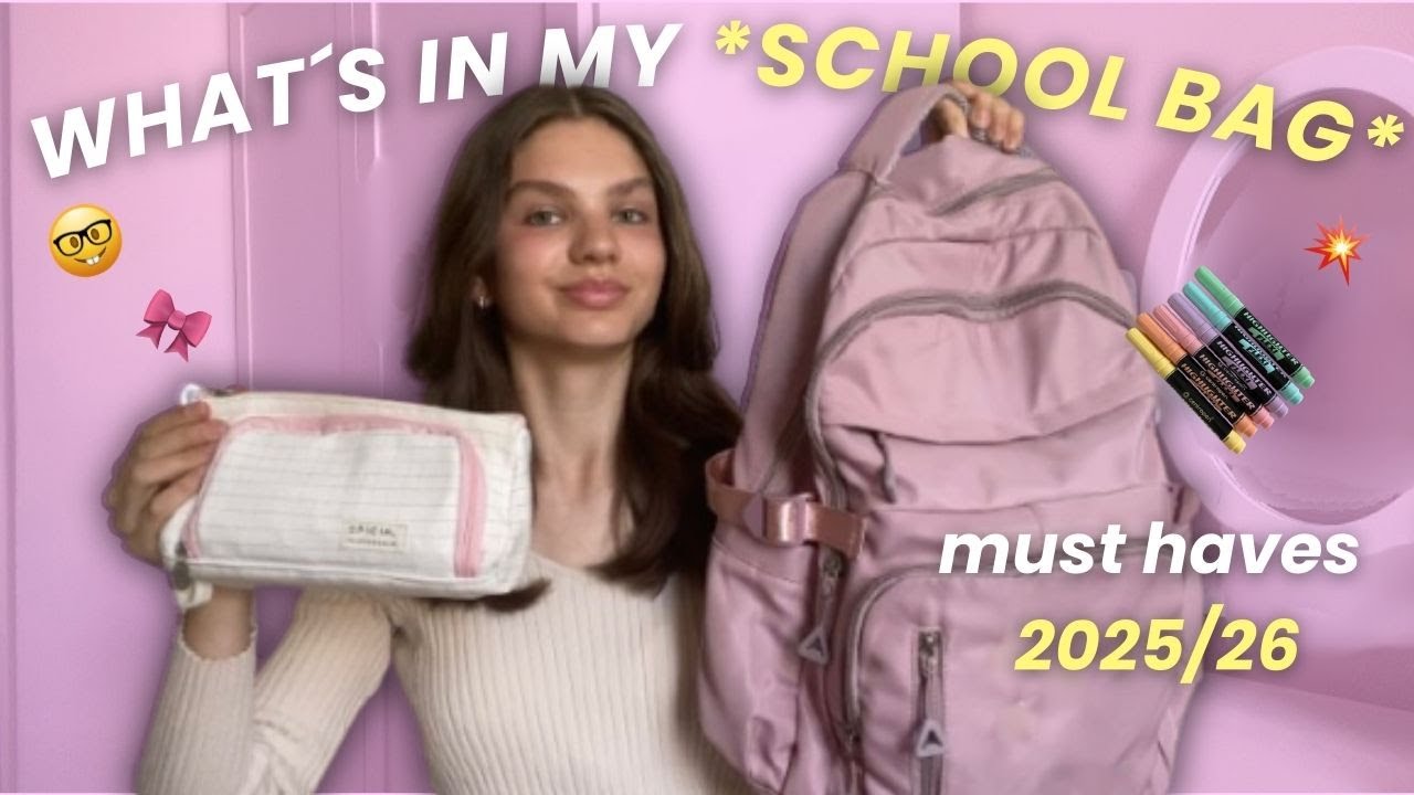 CO JE V MÉM ŠKOLNÍM BATOHU 2025/26 - student gymnázia | Ema Bellini