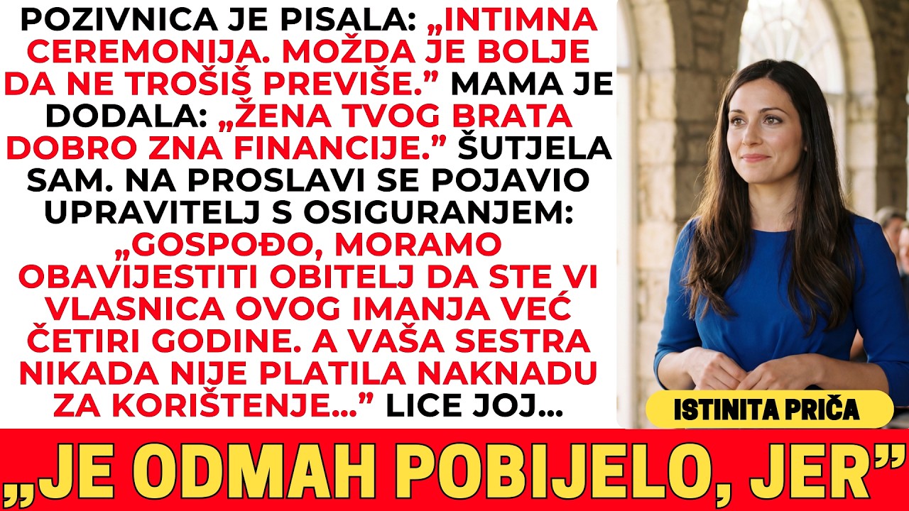 MOJA SESTRA JE TVRDILA DA ĆE NJENO VJENČANJE BITI „SKROMNO” — ALI NA PROSLAVI ISTINA JE IZAŠLA NA...