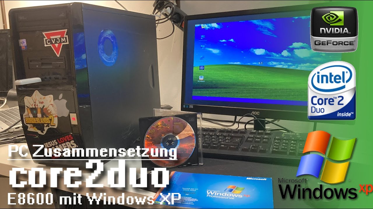 PC Zusammenbau: |SOCKEL 775 Intel Core2Duo e8600| Der neue alte XP Retro PC