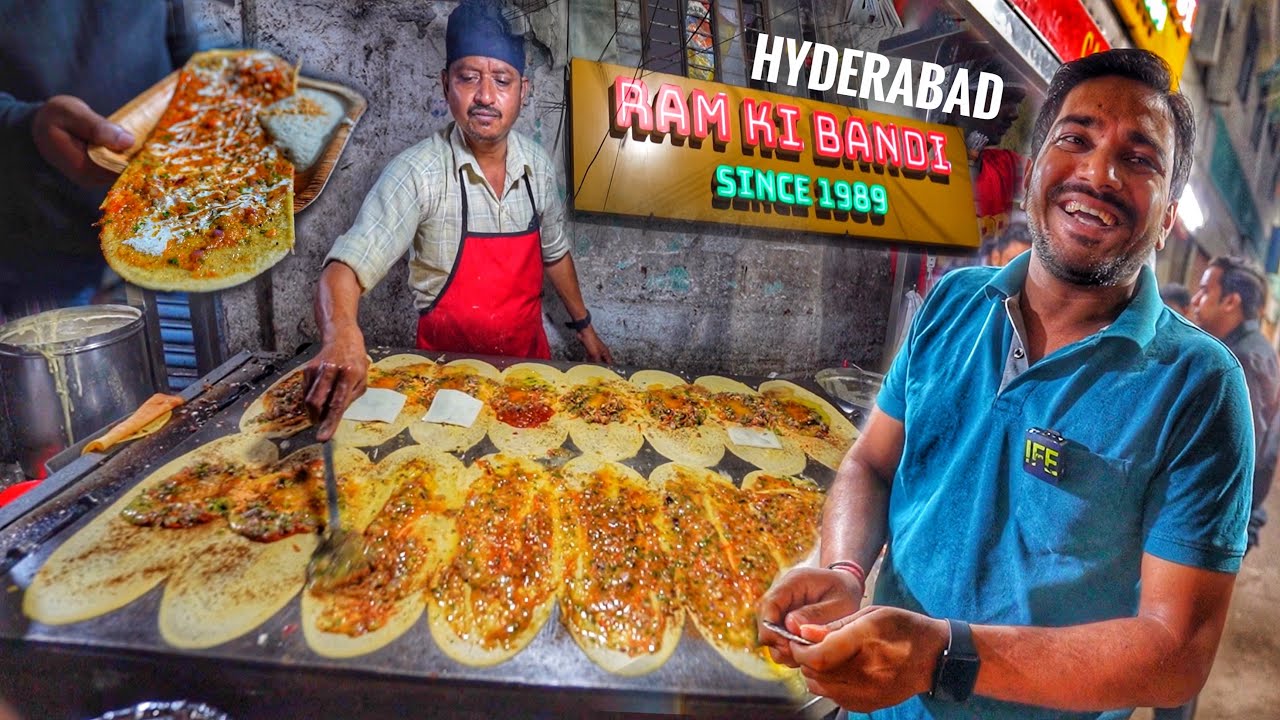 India’s Most Famous Ram ki Bandi | Early Morning 3 Am Wala Dosa | Hyderabad | Street Food India