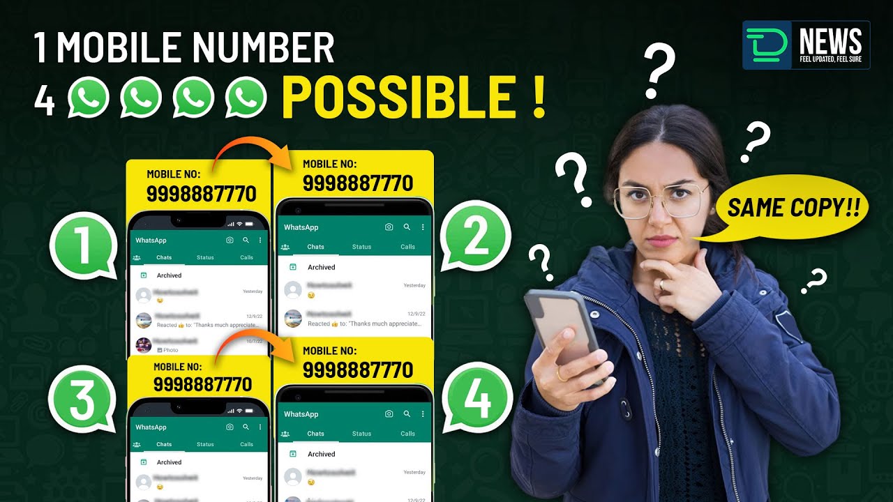How to use same WhatsApp number on 4 phones officially ! | Deaf Talks | Deaf NEWS