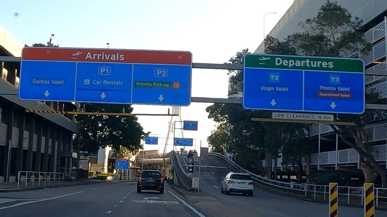 Driving to Sydney (SYD) Airport / Domestic Terminal P2 Parking / 4K