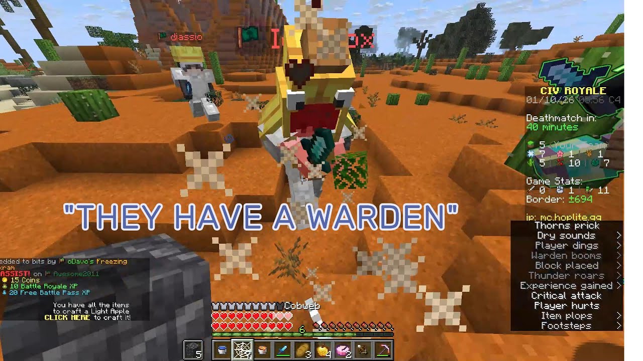 Me vs 80 pvpers and a warden! 