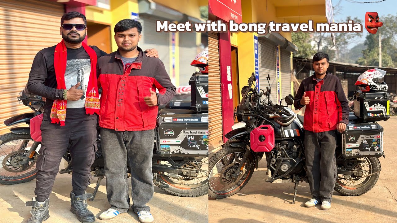 I MEET @Btmsolo at MY HOMETOWN 📍✅ #assam #bongtraveller #diphu #karbianglong #himalayan450 