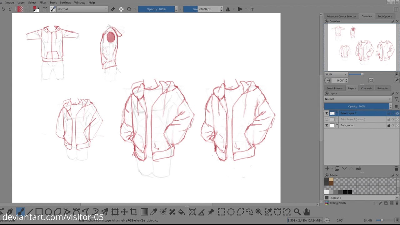 Livestream - Practicing drawing clothes and folds