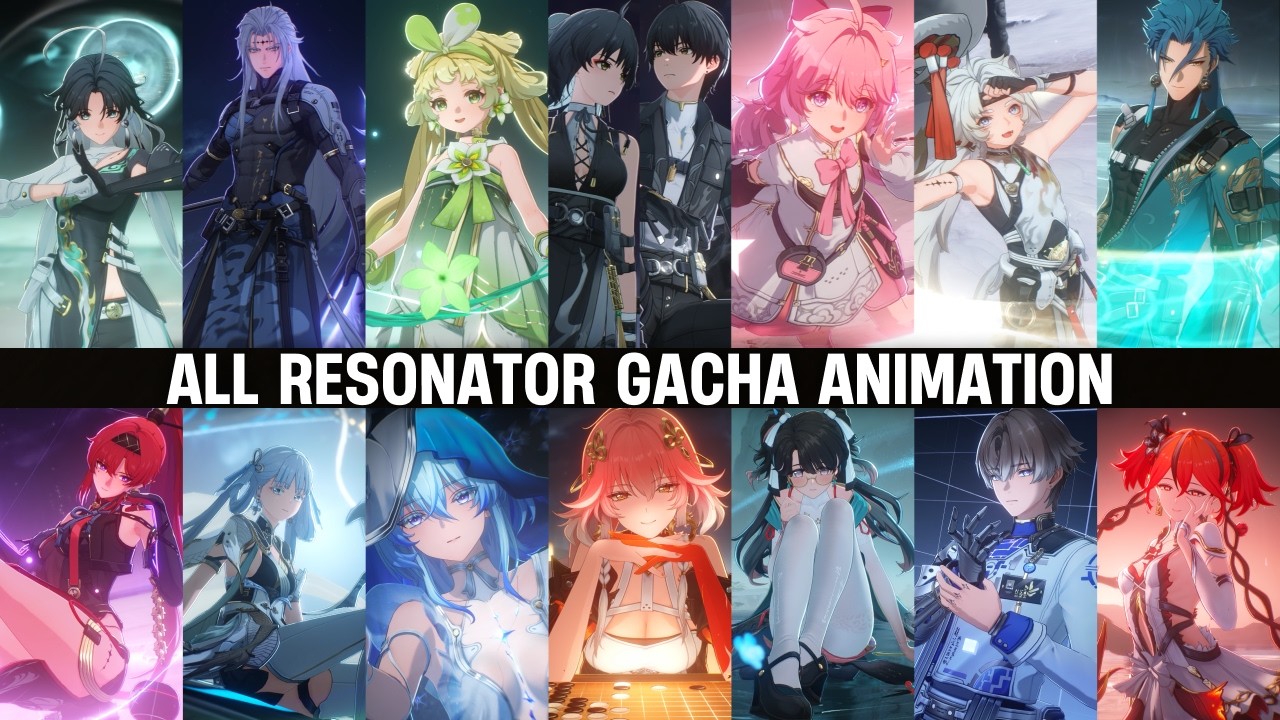 Wuthering Waves — All 1.X Character Gacha Animation Showcase