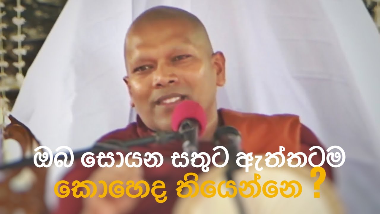 සතුට ඇත්තටම කොහෙද තියෙන්නෙ ?