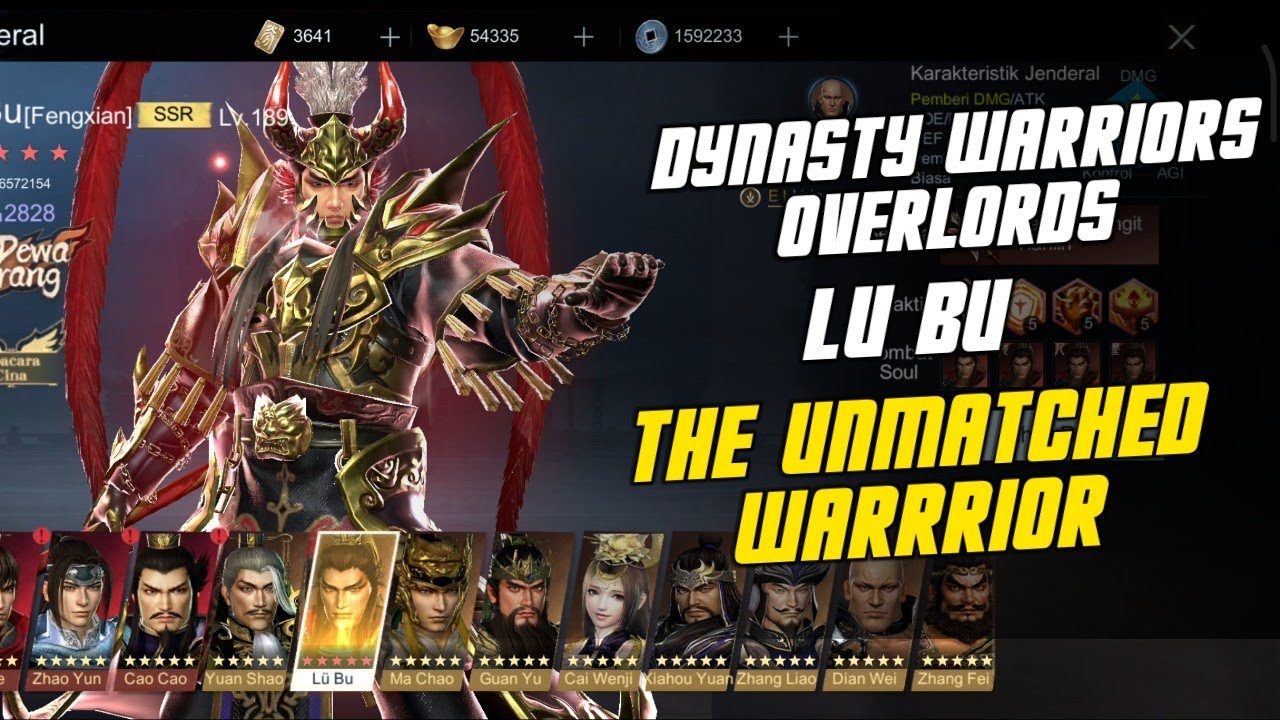 Dynasty Warriors Overlords | Lu Bu The Unmatched Warrior | Storm Gameplay