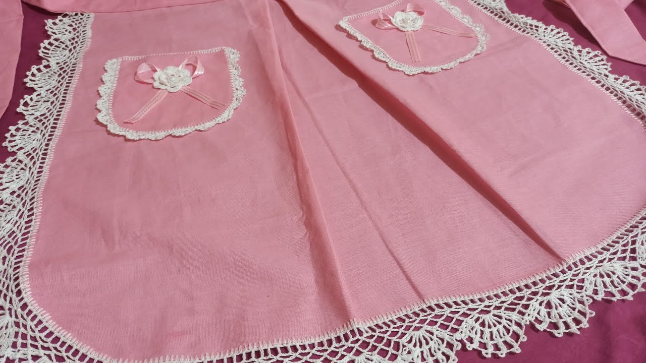 💥طريقة صنع مئزر بالكروشي خطوة بخطوة👌و تقنيات جديدة💯خاصة بالمبتدئات🥰و تمن البيع💰