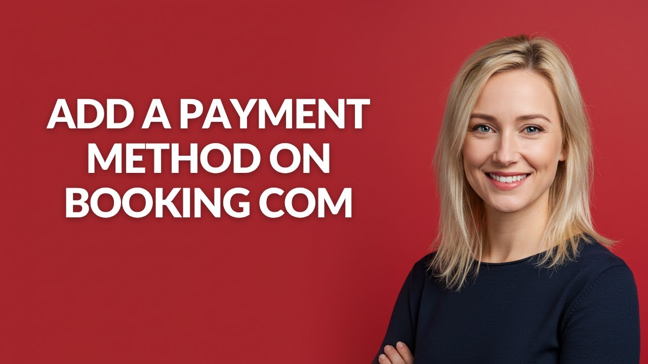 ADD A PAYMENT METHOD ON BOOKING COM - Julia'sTutorials