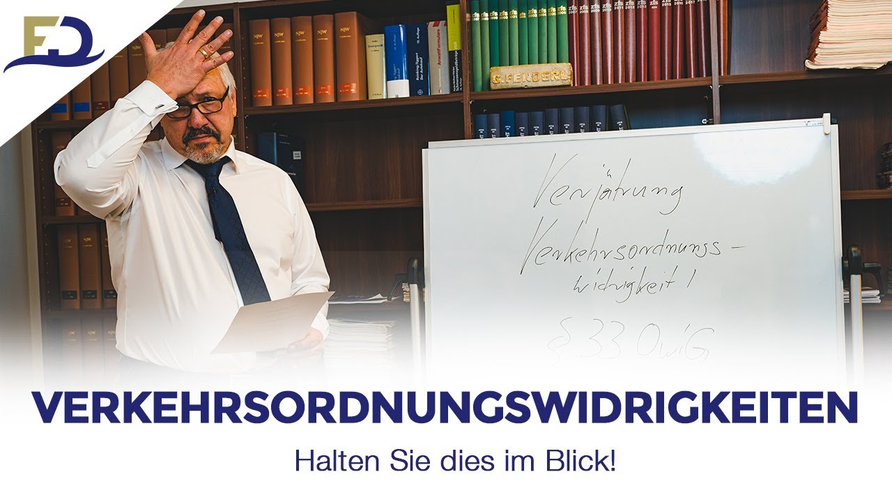 Verkehrsordnungswidrigkeiten verj&auml;hren binnen kurzer Zeit! Halten Sie dies im Blick!
