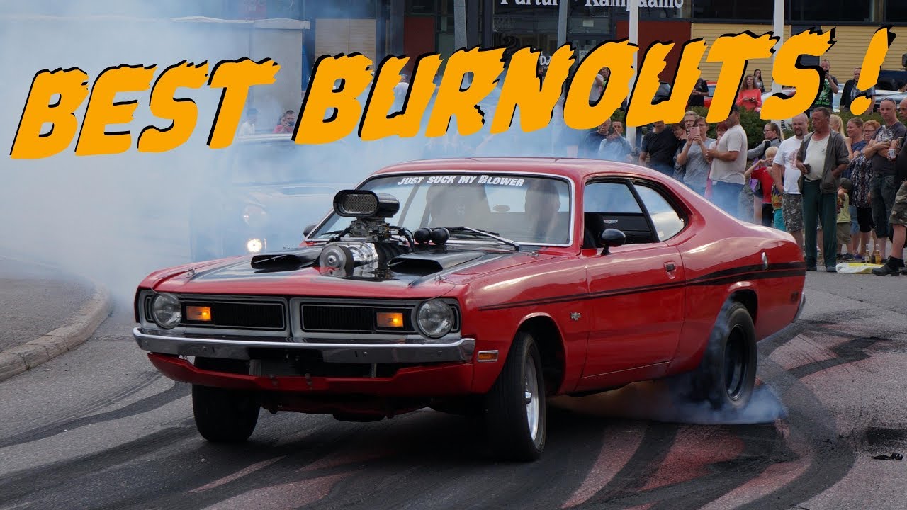 Best Muscle Car Burnouts 2018  !