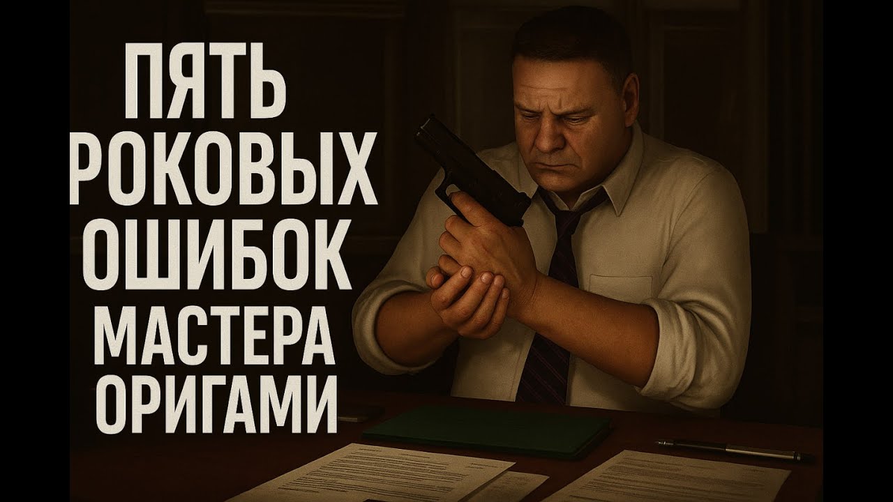 Пять роковых ошибок Мастера Оригами (просчитался, но где?)