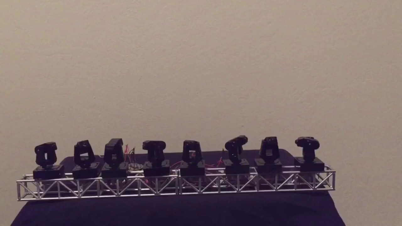 MINI  CABEZA MOVIL  LED  CASERA   PARA UN MINI ESCENARIO