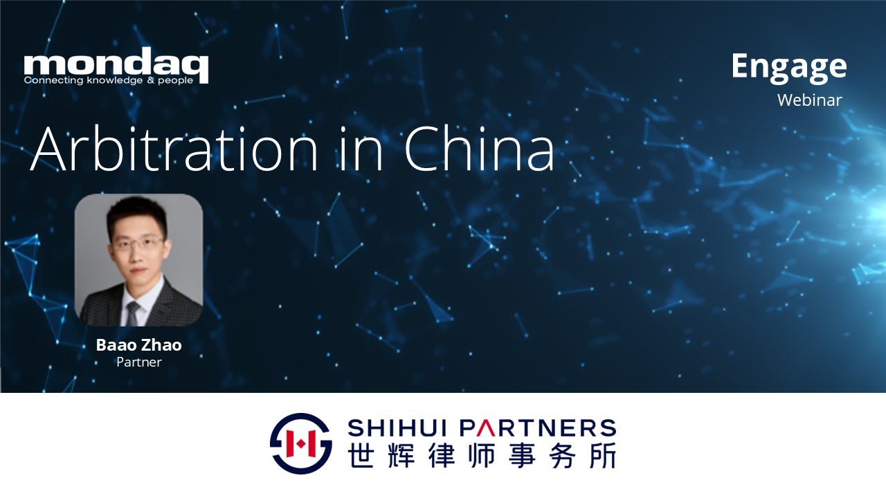 Webinar: Arbitration in China