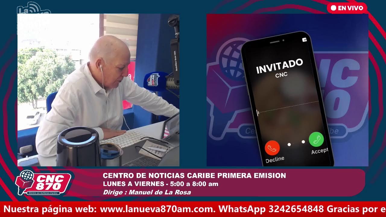 SEÑAL EN VIVO LA NUEVA 870 AM / CENTRO DE NOTICIAS CARIBE PRIMERA EMISION / VIERNES 27/02/2026