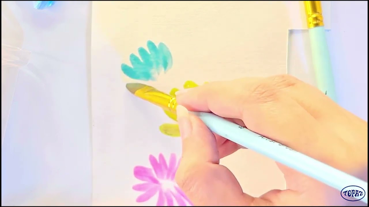 Como utilizar el pincel lengua de gato. Pinceladas sencillas