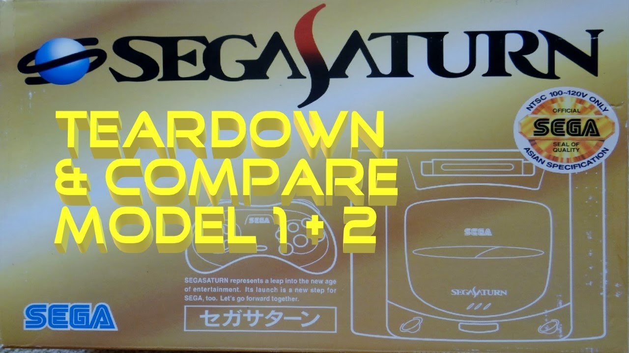 Japanese Sega Saturn and compare from model 1 and 2