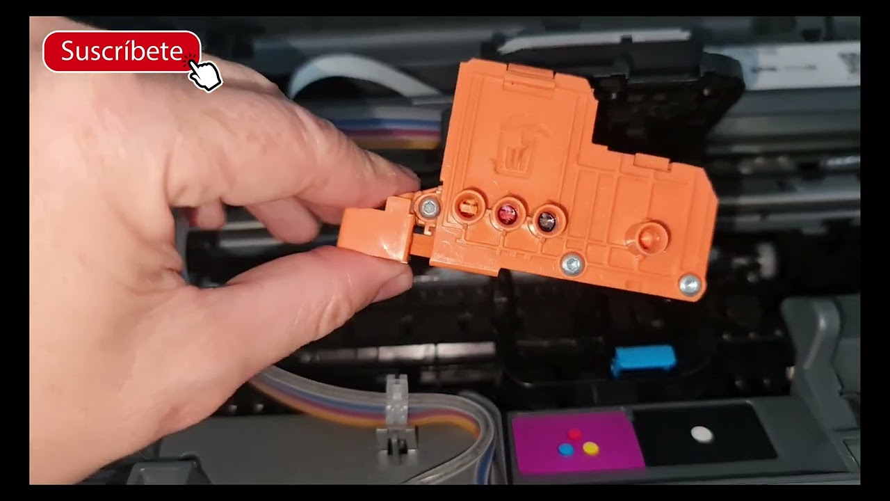Como sacar el aire de las mangueras en los modelos Smart Tank 720, 670, 750 utilizando pieza naranja