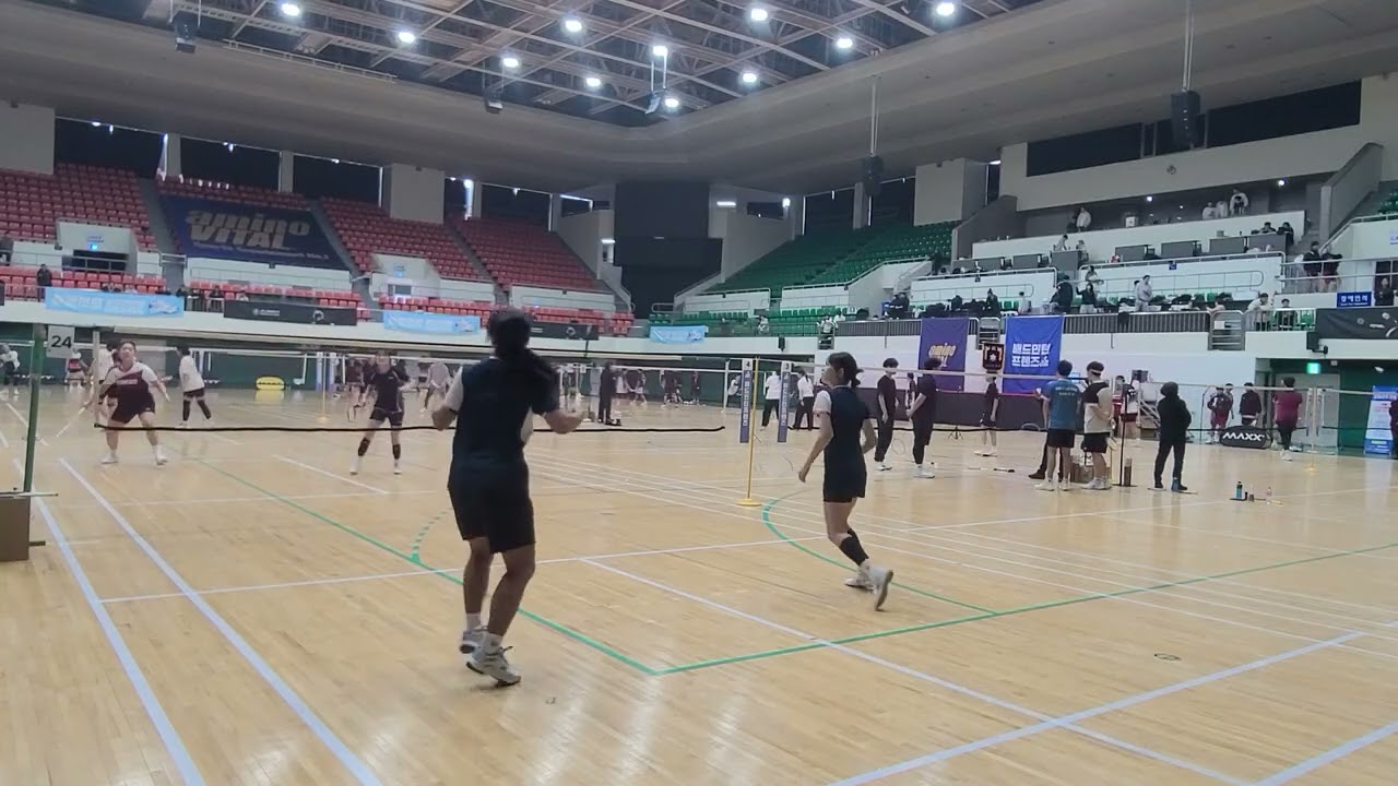 [2025/12/28] 분당구와 함께하는 유소년/중장년 전국 배드민턴 대회 고등부 여복A 풀리그 1경기 김나연/류연진