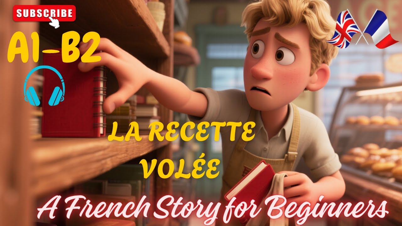 Learn French with this Slow Story for Beginners and Intermediates (A2-B1) La Recette Volée
