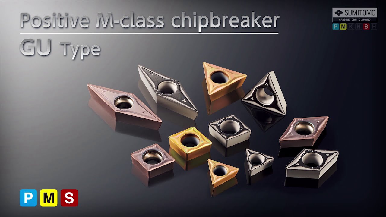 NGU Type  - Positive M-Class Chip breaker for General Turning