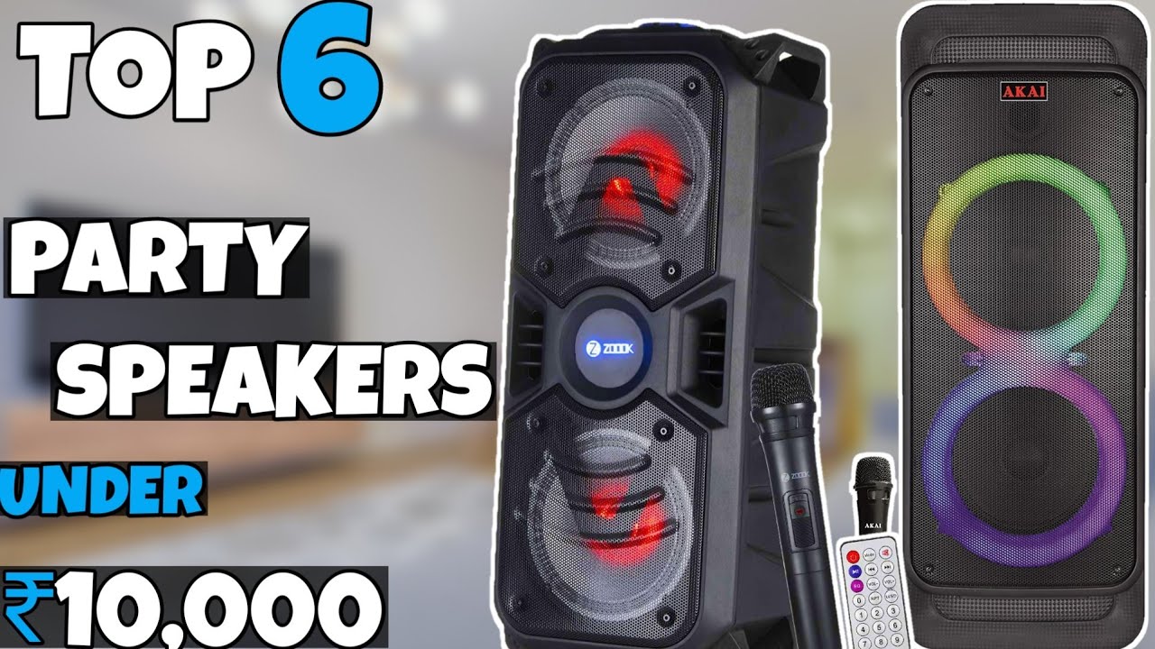 Best party speakers under 10000 in India 2024 | Top 6 karaoke speakers 2024
