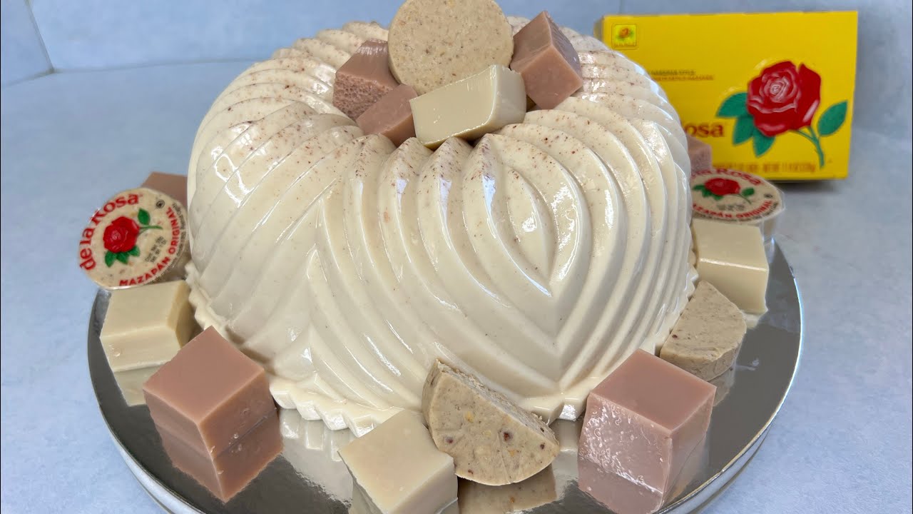 Gelatina de Mazapán rica y fácil!!