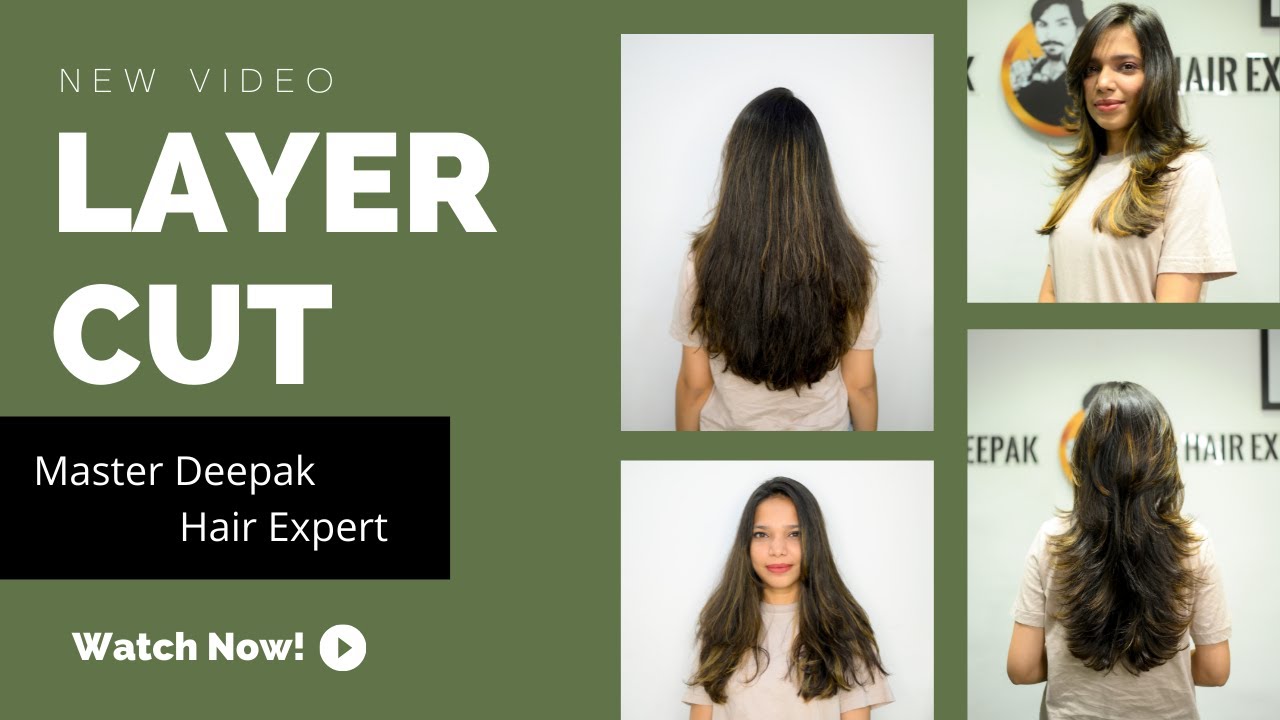 LAYER CUT With Advance Technique | how to create volume on straight hair Master Deepak Hair Expert