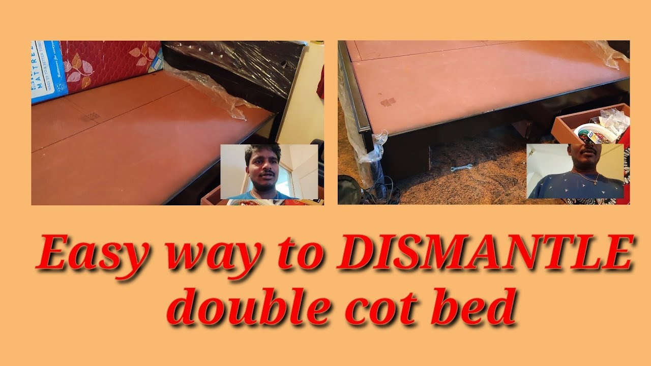 Dismantle double cot or king size bed in telugu/ Chekka manchanni ala vippali telugu
