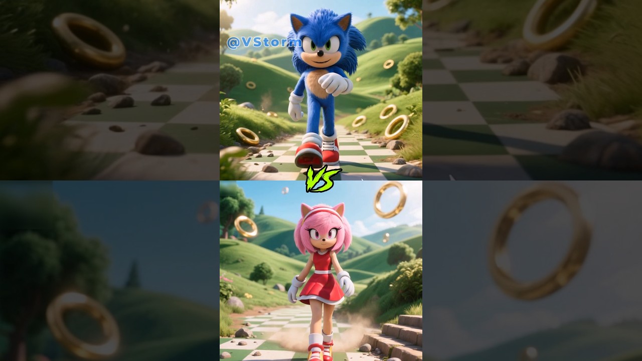 Sonic VS Amy Rose, Shadow The Hedgehog, Knuckles, Rogue The Bat, Metal Sonic, Super Sonic ⚡