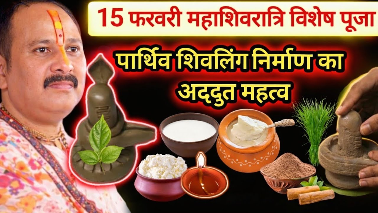 15 फरवरी महाशिवरात्रि अभिषेक पूजन पार्थिव शिवलिंग  कर्ज रोग मुक्त लक्ष्मी वृद्धिसंतान सुखshivratri 