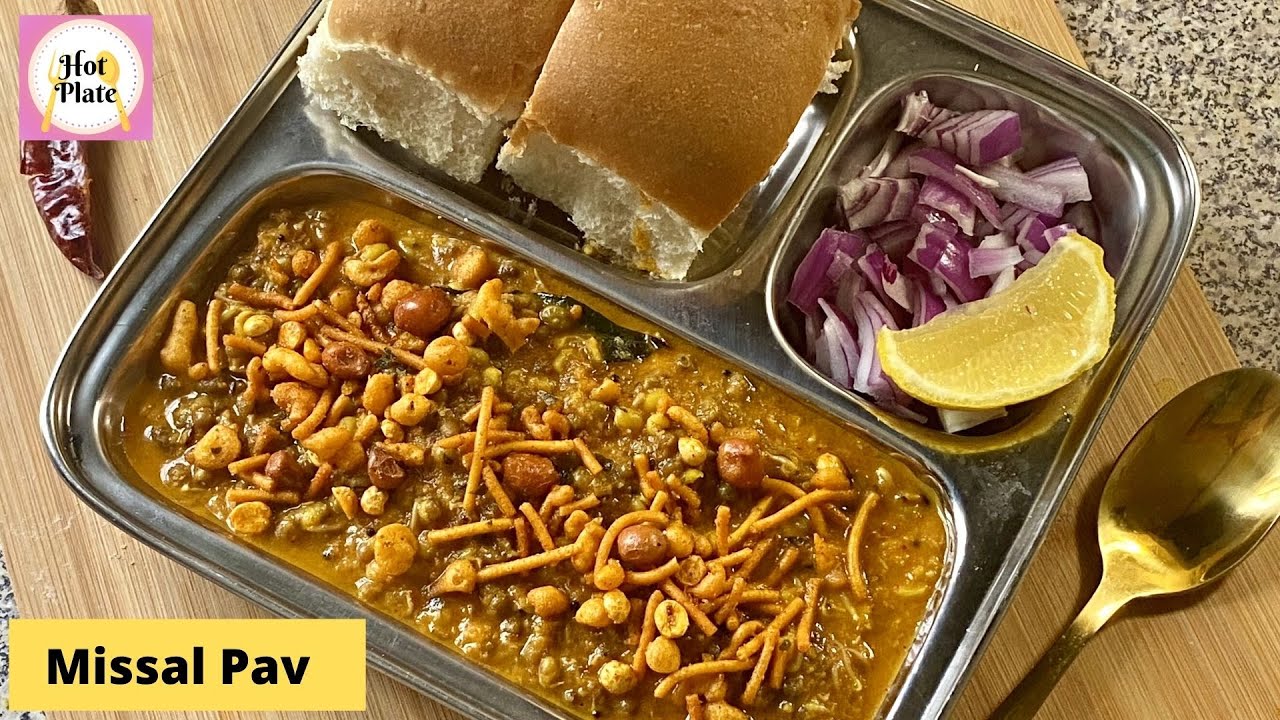 Missal pav | Spicy Maharashtrian missal with masala recipe | Spicy street food