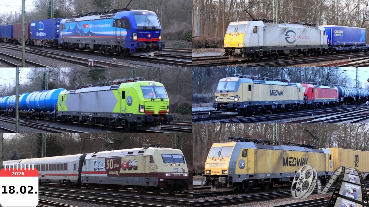 Trainspotting #1037- 4k60 - 18.02.2026 alle Zugsichtungen Köln Eifeltor