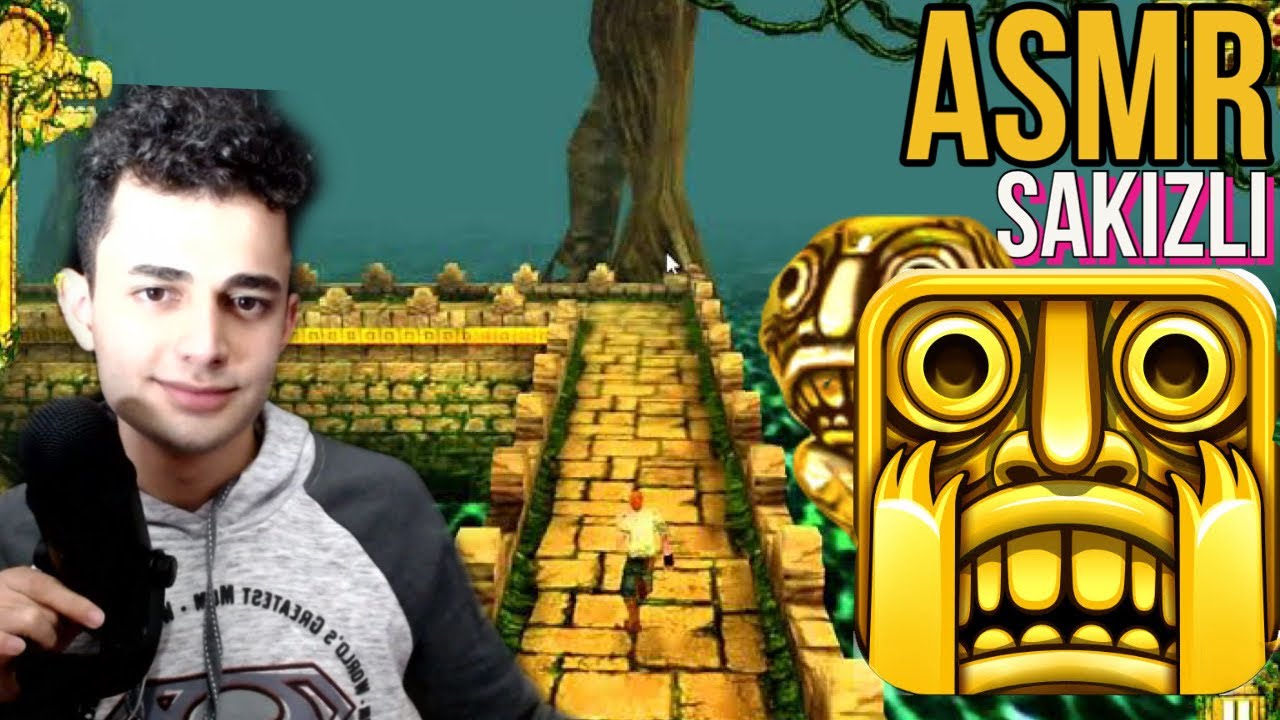 SAKIZLI TEMPLE RUN! ASMR TÜRKÇE |Ağız Sesleri | Türkçe Asmr | OYUN ASMR | MOUTH SOUNDS | Game Asmr