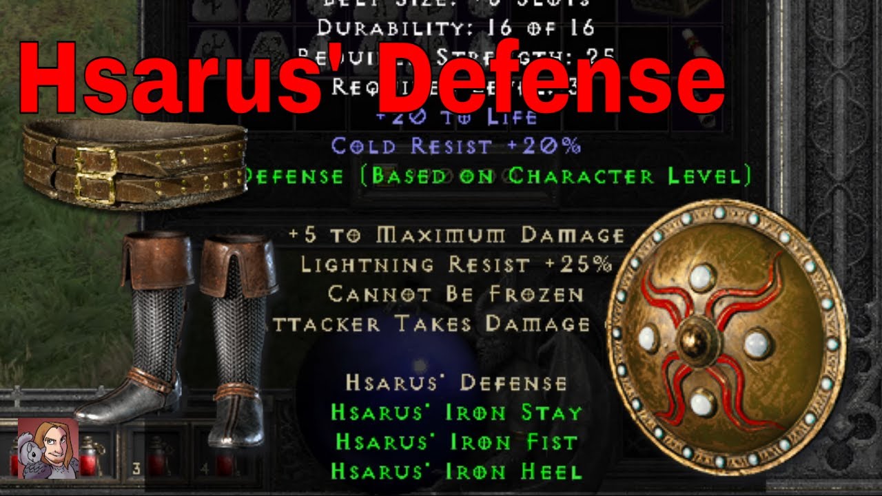 D2R Upgraded Sets - Hsarus' Defense (3 Piece Set)