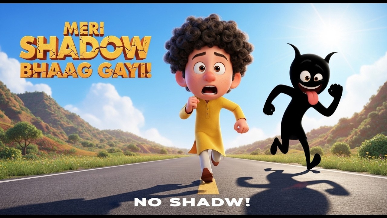 Bunty Ki Shadow Bhaag Gayi 😲 | Funny Hindi Cartoon Story | Kids Animation