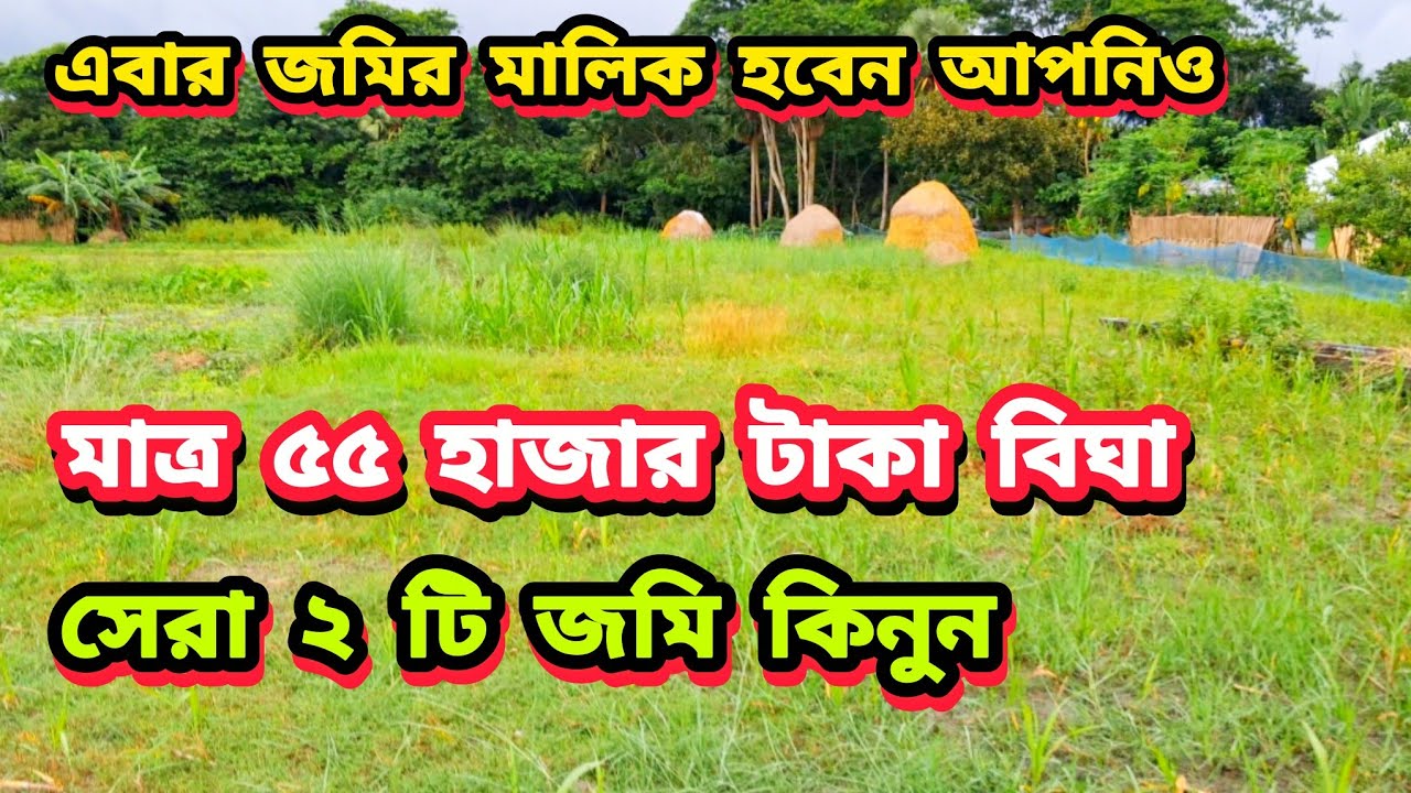 মাত্র ৫৫ হাজার টাকা বিঘা সেরা ২ টি জমির কালেকশন 