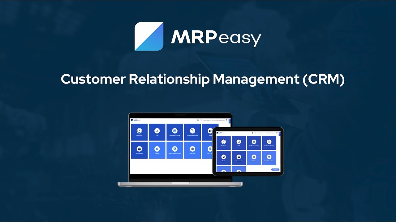 MRPeasy Demo - Customer Relationship Management (CRM) for Manufacturers