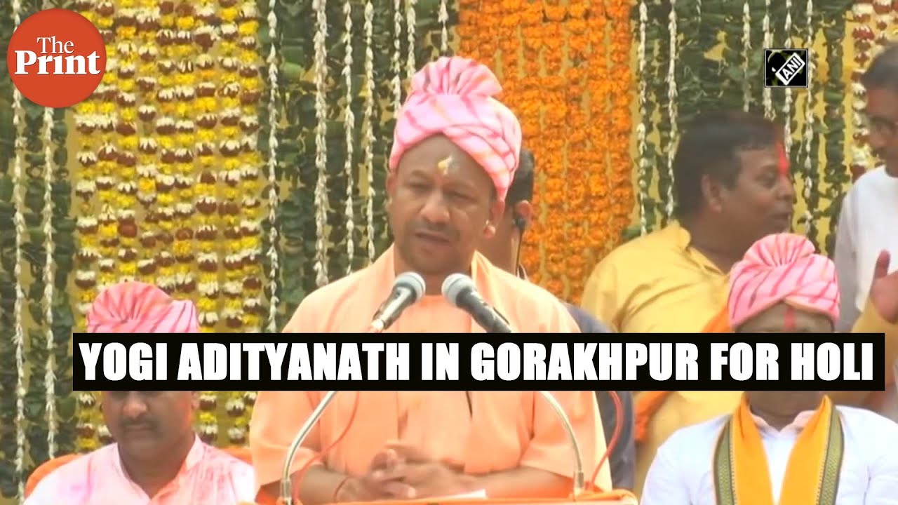 Yogi Adityanath leads ‘Lord Narasimha Holikotsav Shobha Yatra’ in Gorakhpur