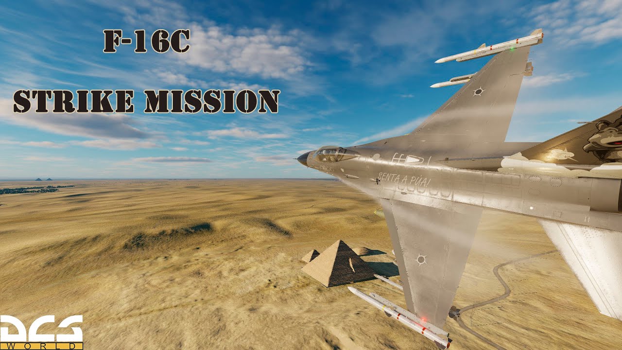 F-16 strike on enemy positions - DCS World