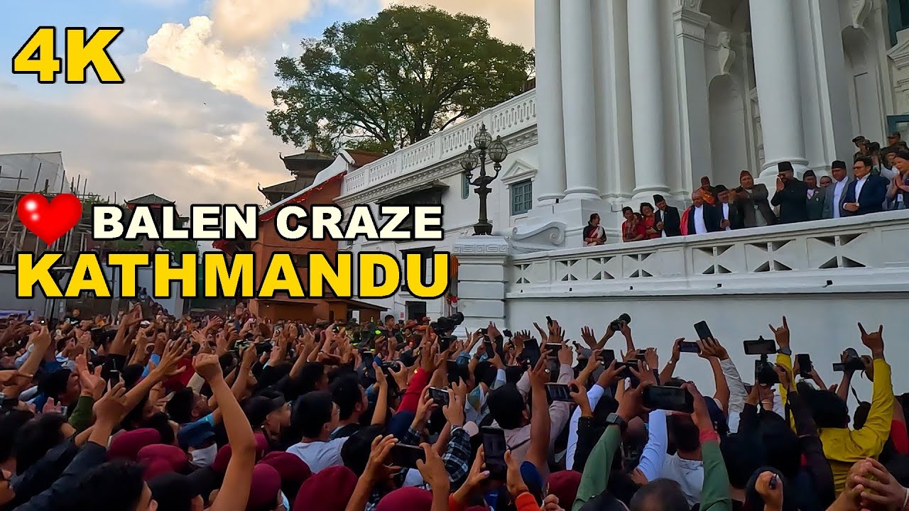 Kathmandu Mayor Balen Shah Craze in Indra Jatra Festival 2080 4K