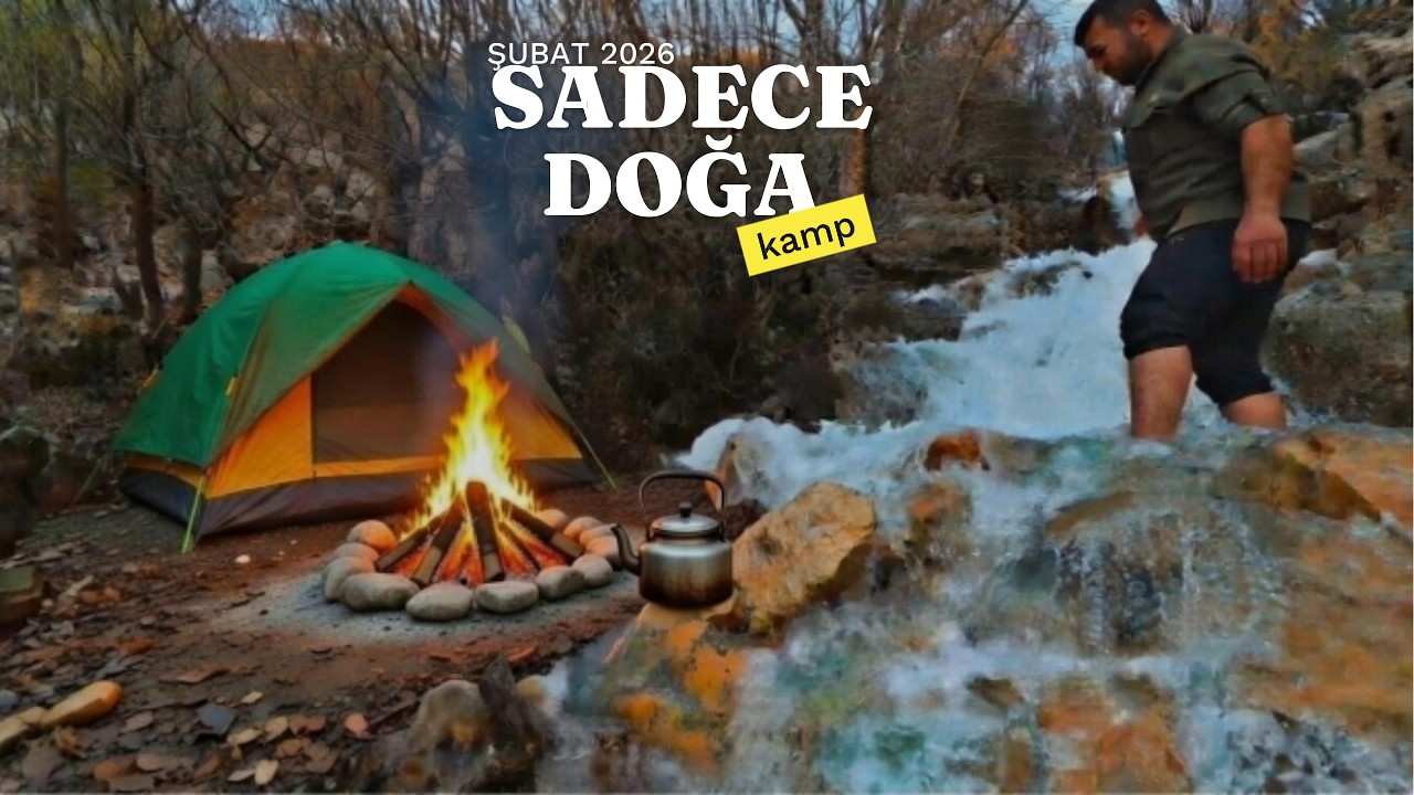 ISSIZ DERE KENARINDA TEK BAŞINA KAMP 🔥🏕️🌲