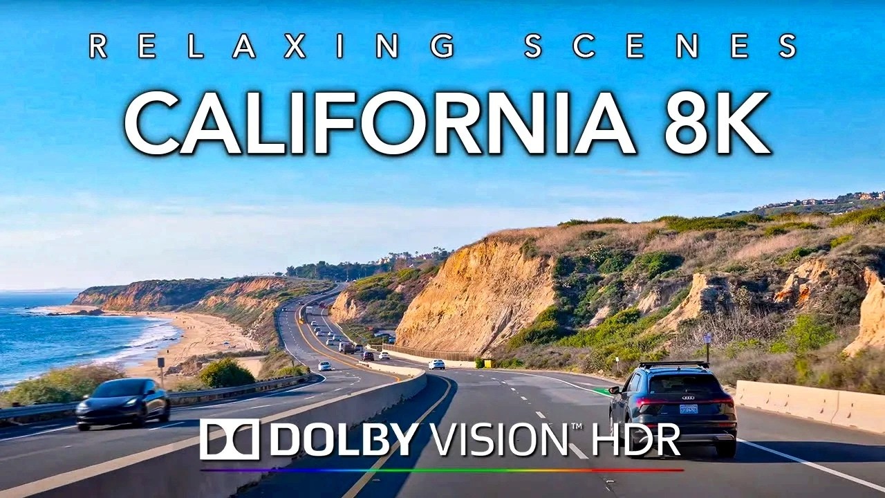Driving Southern California 8K Dolby Vision 8K - Laguna Beach to Palos Verdes