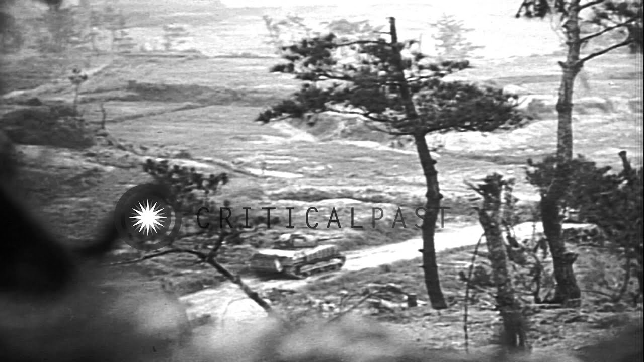 United States 6th Marine Division and 6th Tank Battalion in Senaga Shima, Okinawa...HD Stock Footage