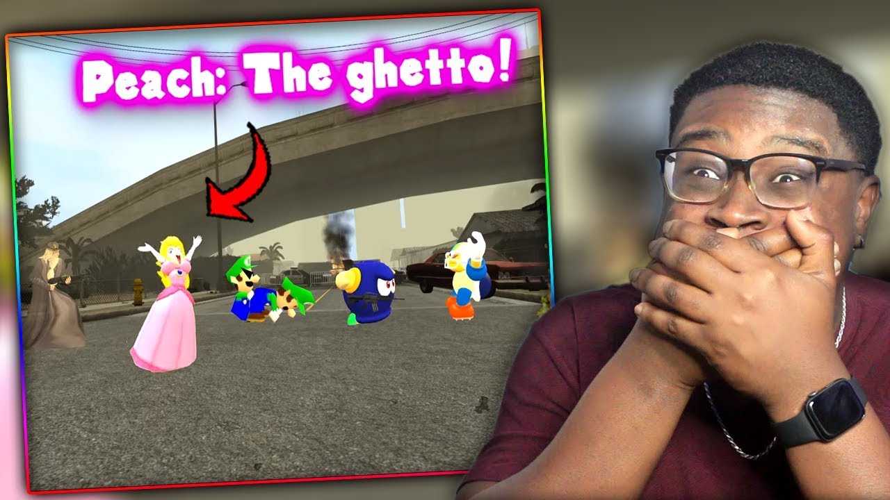 MARIO GOES TO THE HOOD! | SMG4: Stupid Mario 3D World Reaction!